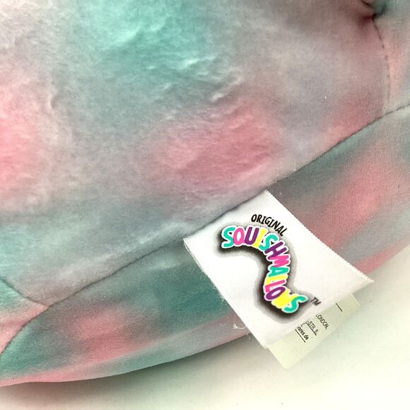 Kellytoy-Squishmallow-Winona Alicorn/Llama -Pastel Pink/Blue Swirled - 14" Plush - Picture 11 of 11